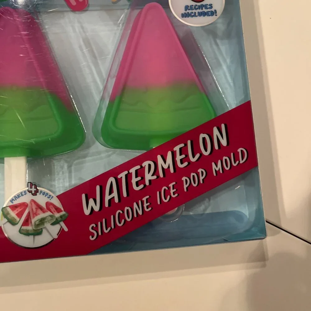Watermelon Silicon Ice Pop‎ Molds (Set of 4) (new)